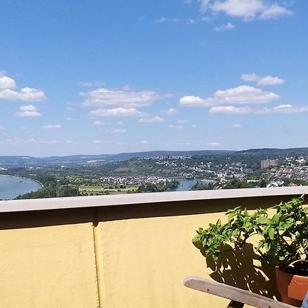 Rheinblick Am Rheinsteig Zur Festung Ehrenbreitstein Mit Balkon Und Sauna Urbar  Eksteriør bilde