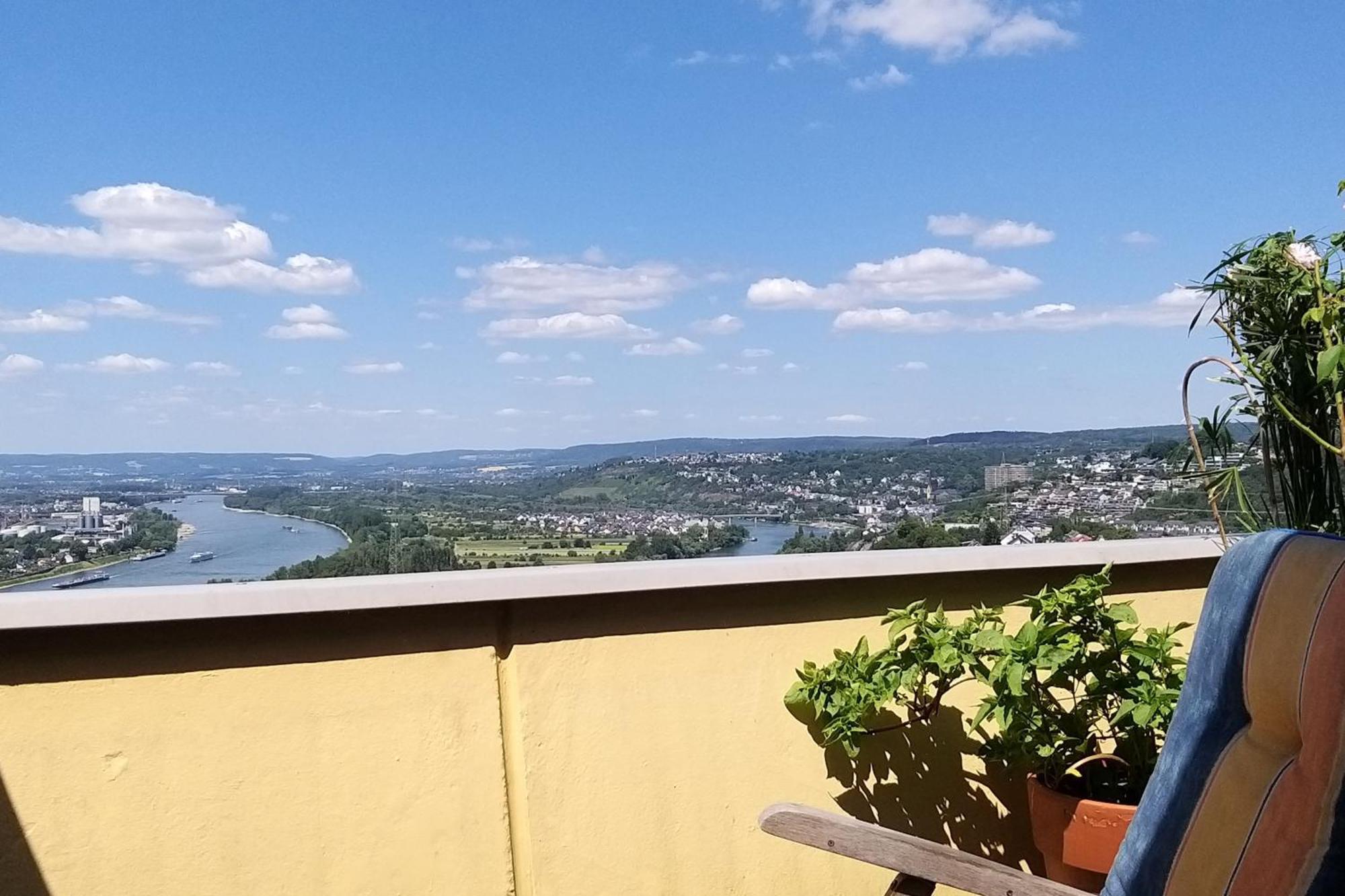 Rheinblick Am Rheinsteig Zur Festung Ehrenbreitstein Mit Balkon Und Sauna Urbar  Eksteriør bilde